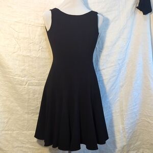 Calvin Klein black pleated dress